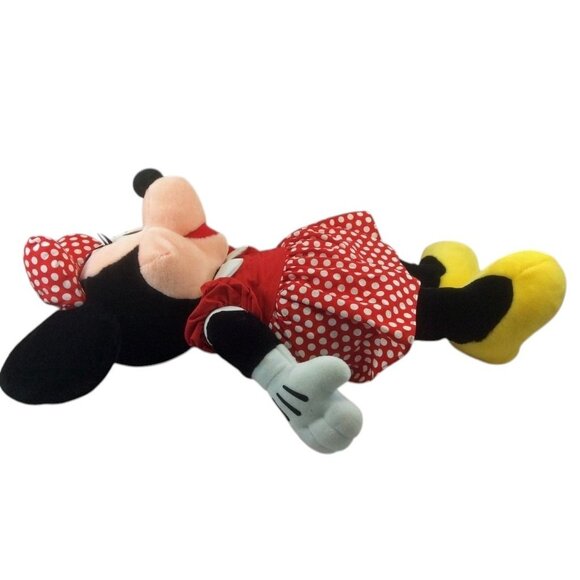 Disney World Minnie Mouse 24" Tall Stuffed Doll Red Polka Dots Disneyland - Picture 6 of 8